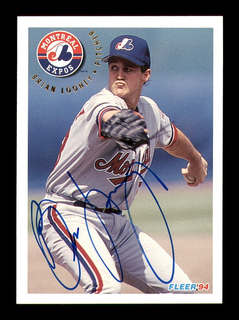 Butch Henry Autographed 1994 Fleer Card #541 Montreal Expos SKU #183611