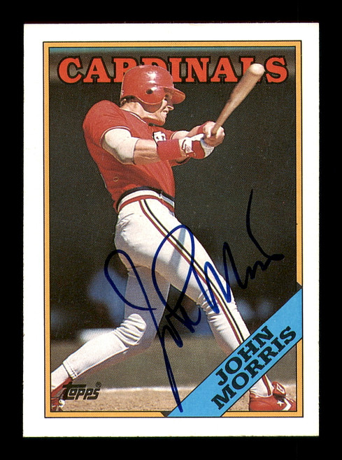 John Denny Autographed 1975 Topps Mini Team Card #246 St. Louis Cardinals  SKU #168619