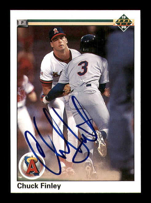 Chuck Finley Autographed 1990 Upper Deck Card #667