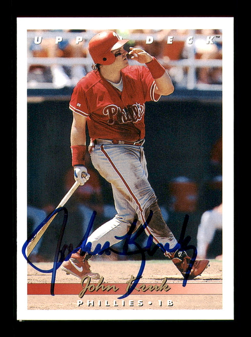 John Kruk autographed Baseball Card (Philadelphia Phillies) 2006 Fleer  Greats of the Game #53