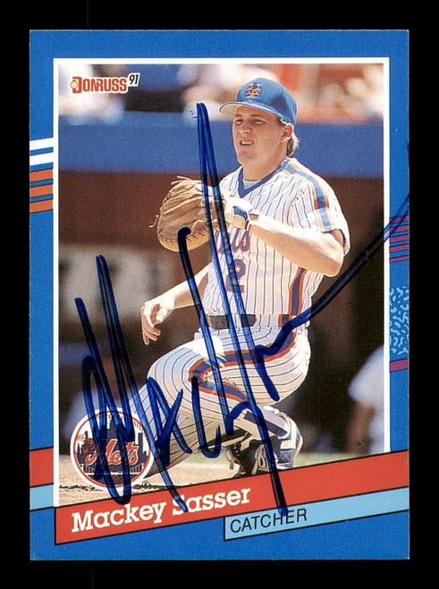 Mackey Sasser autographed baseball card (New York Mets) 1992