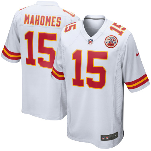 Patrick Mahomes Unsigned Kansas City Chiefs White Nike Twill