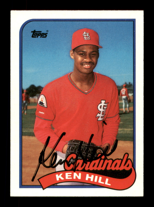 Ken Hill Autographed 1989 Topps Traded Rookie Card #50T St. Louis