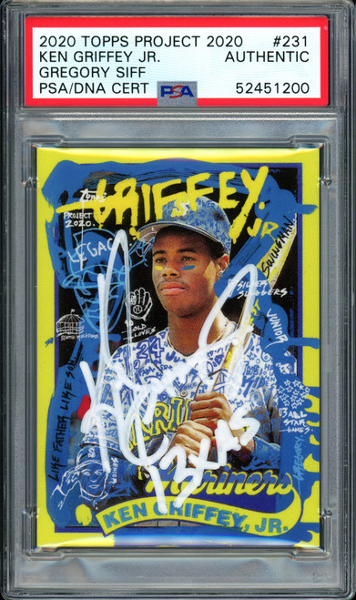 Ichiro Suzuki Autographed Signed Topps Project 2020 Gregory Siff