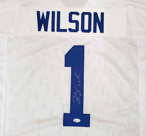 BYU Cougars Zach Wilson Autographed Royal Blue Jersey Beckett BAS Stock  #191149 - Mill Creek Sports