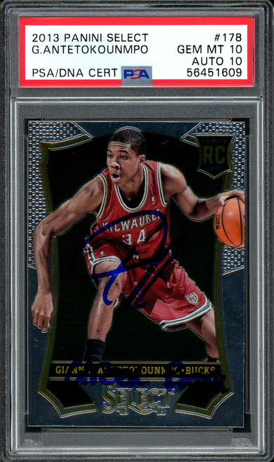 Giannis Antetokounmpo Autographed 2013 Panini Select Rookie