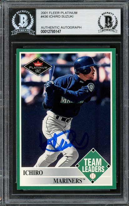 Ichiro Suzuki Autographed 2001 Fleer Platinum Rookie Card