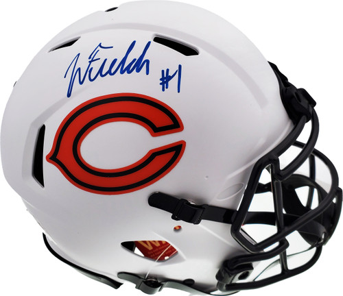 Justin Fields Autographed Chicago Bears Eclipse Black Full Size Authentic  Speed Helmet Beckett BAS QR Stock #194775 - Mill Creek Sports