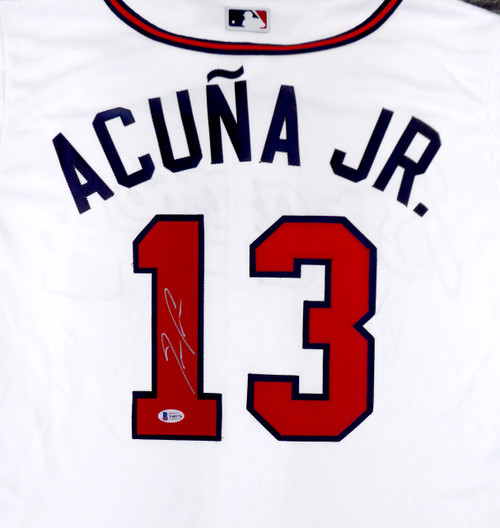 Ronald Acuna Jr. Autographed Official Black MLB Baseball Atlanta Braves  Beckett BAS Stock #178982 - Mill Creek Sports