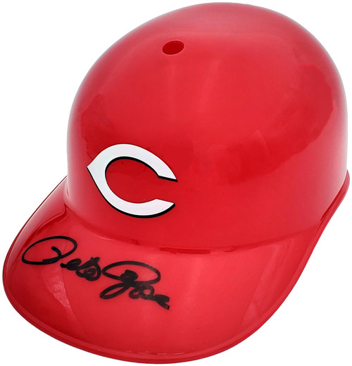 ✿ Pete Rose サイン入りキャップ＆ボールセット 新品/未使用 超レア品 Pete Rose Autographed Cincinnati Reds Batting Helmet PR Holo Stock