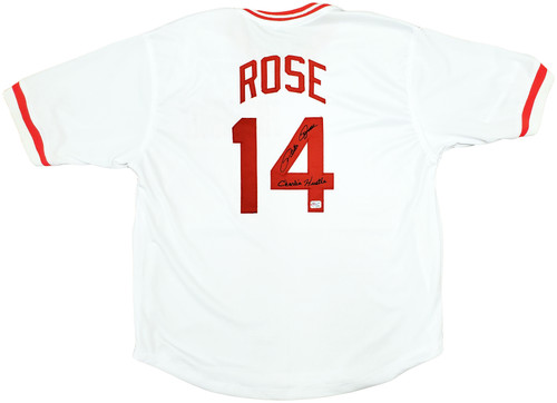 Pete Rose Autographed Custom on Field Style Jersey – Mead Chasky Sports