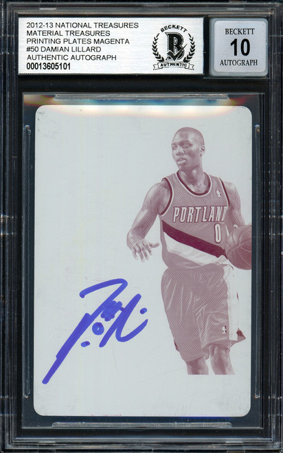 NBAカード DAINMIN LILLRAD AUTO リラード サイン Damian Lillard Autographed 2012-13 Panini Elite Court Vision