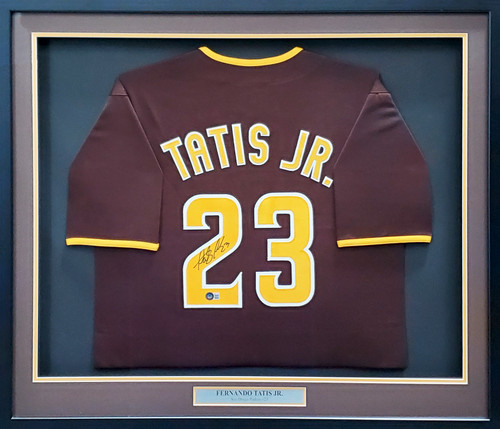  Padres Fernando Tatis Jr. Autographed Brown Authentic Jersey  Size XXL Beckett BAS Stock #201914 : Sports & Outdoors