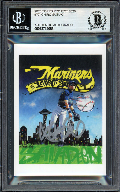 Ichiro Suzuki Autographed Topps Project 2020 King Saladeen Card