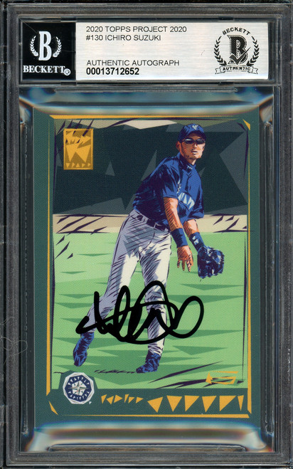 Ichiro Suzuki Autographed Topps Project 2020 Naturel Card #130