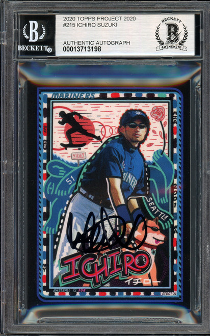 Ichiro Suzuki Autographed Topps Project 2020 Efdot Card #215
