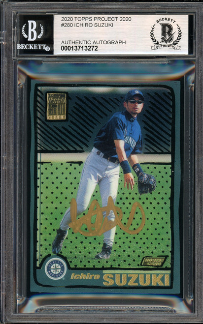 Ichiro Suzuki Autographed Signed Topps Project 2020 Gregory Siff
