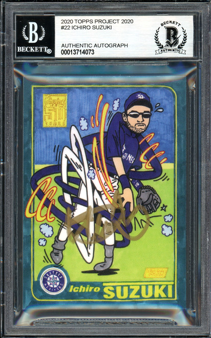 Ichiro Suzuki Autographed Topps Project 2020 Ermsy Card #22