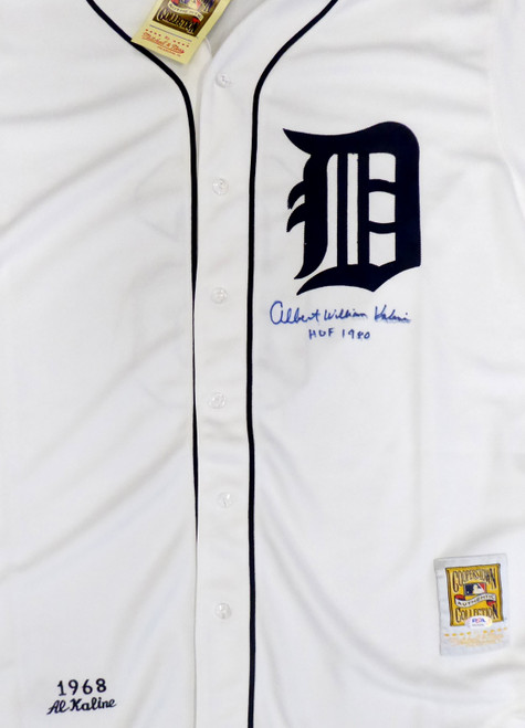 Al Kaline Autographed Detroit Tigers 1968 Road Mitchell & Ness Jersey at  's Sports Collectibles Store