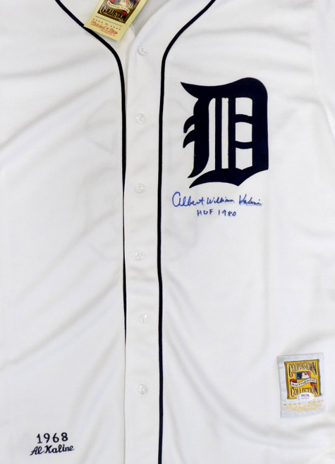 Al Kaline Autographed Detroit Tigers #6 Mitchell & Ness Jersey