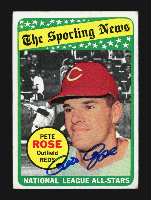 Pete Rose Autographed 1969 Topps Card #120 Cincinnati Reds Auto Grade Gem  Mint 10 Beckett BAS #15496922 - Mill Creek Sports