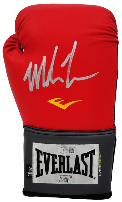 Mike Tyson Autographed Red Everlast Everfresh Boxing Glove (Right