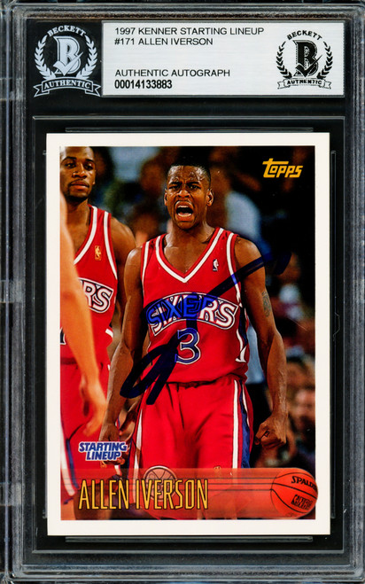 Allen Iverson Autographed 1996-97 Topps Starting Lineup Rookie