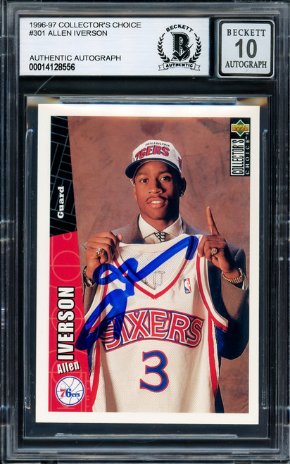 Allen Iverson Autographed 1996-97 Upper Deck Collector's