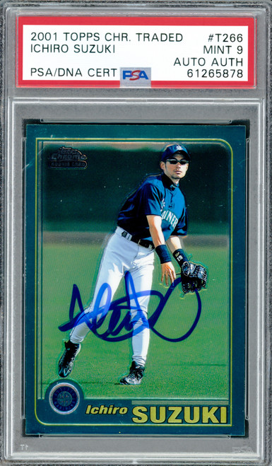 Ichiro Suzuki Autographed 2001 Topps Chrome Traded Rookie