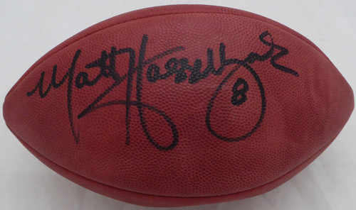 Russell Wilson & Marshawn Lynch Autographed NFL Leather Football Seattle  Seahawks RW & ML Holo #45022