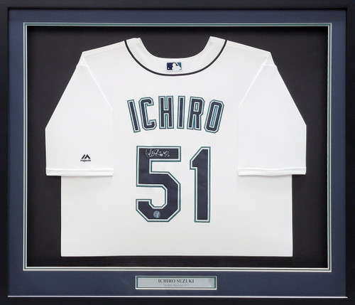 Shop Ichiro Suzuki Seattle Mariners Signed White Majestic Jersey #51 Size  XL at Nikco Sports