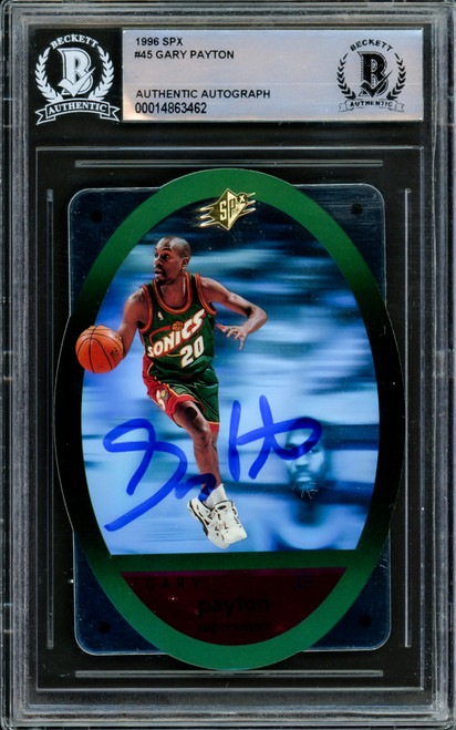 1996-97 Gary Payton Game Worn, Signed Seattle Supersonics Jersey