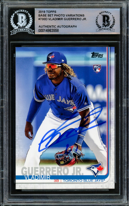 Vladimir Guerrero Jr. Autographed 2020 Topps Chrome Card #133 Toronto Blue  Jays Beckett BAS #15780727 - Mill Creek Sports