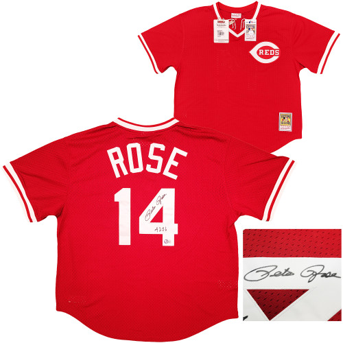 Pete Rose Cincinnati Reds Mitchell & Ness Cooperstown Collection Authentic  Jersey - Gray