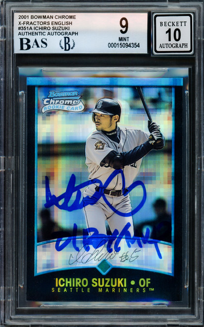 Ichiro Suzuki Autographed Signed 2001 Sp Authentic Stars Of Japan Rookie  Card #Rs17 Seattle Mariners Auto Grade Gem Mint 10 Beckett Beckett