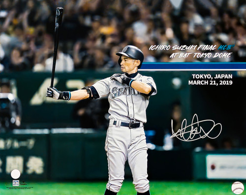 Ichiro Suzuki Autographed Official Seattle Mariners Hall of Fame HOF Logo  Baseball IS Holo Stock #209040 - Mill Creek Sports