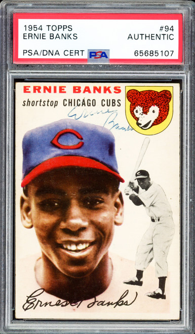 Ernie Banks Autographed Official National League Game Used Baseball Chicago  Cubs Vintage Signature PSA/DNA #AC00443 - Mill Creek Sports