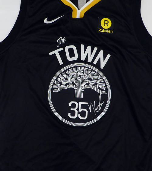 Kevin Durant Golden State Warriors Signed Autographed Blue Jersey JSA –