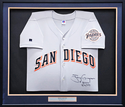 Tony Gwynn Autographed San Diego Russell Navy Baseball Jersey - JSA LOA