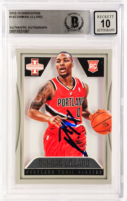 Damian Lillard Autographed 2012-13 Panini Innovation Rookie Card