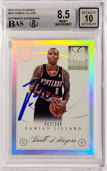2012 DAMIAN LILLARD Gold RARE CRACKED ICE FIRST ROOKIE CARD PORTLAND TRAIL  BLAZERS at 's Sports Collectibles Store