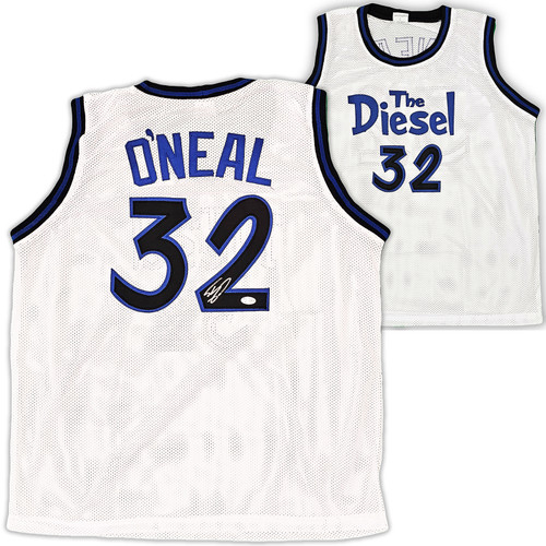 Shaquille O'Neal Autographed Orlando Magic Blue Custom Jersey