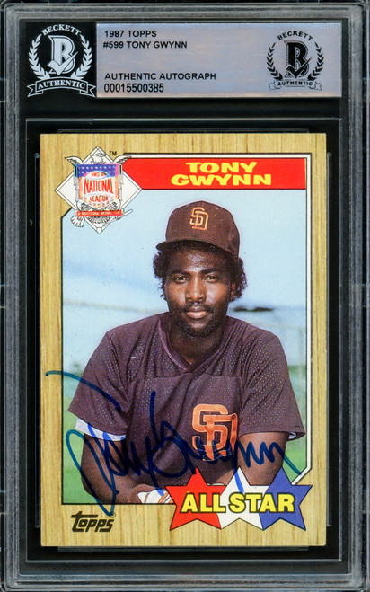 Tony Gwynn San Diego Padres Signed Autographed 1993 Topps #5 Baseball –