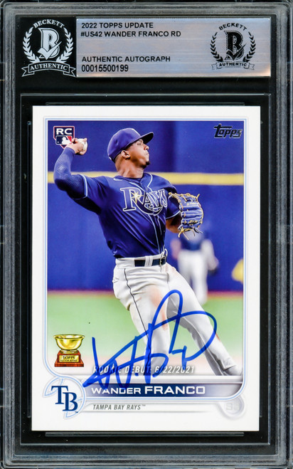Rookie Wander Franco signed Hat WANDER FRANCO AUTOGRAPHED SIGNED AUTHENTIC NEW ERA TAMPA BAY  main image 2