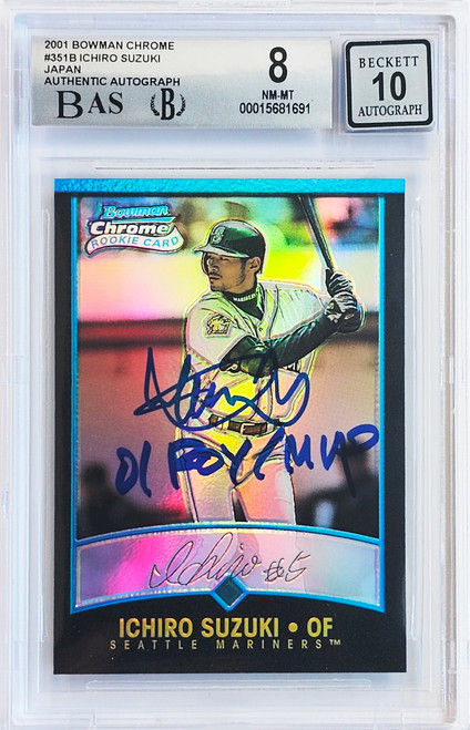 【PSA9 RC】2001 Bowman Ichiro Suzuki イチロー PSA 9 2001 Bowman Draft Picks Ichiro Suzuki Rookie RC Card