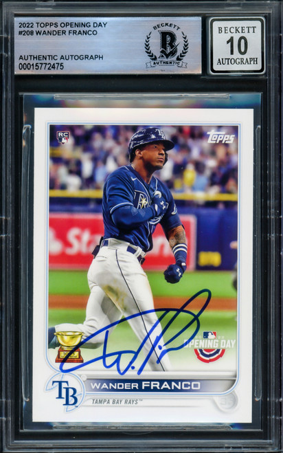 Wander Franco Autographed 2022 Topps Stars of MLB Rookie Card #SMLB-20  Tampa Bay Rays Beckett BAS Stock #216861 - Mill Creek Sports