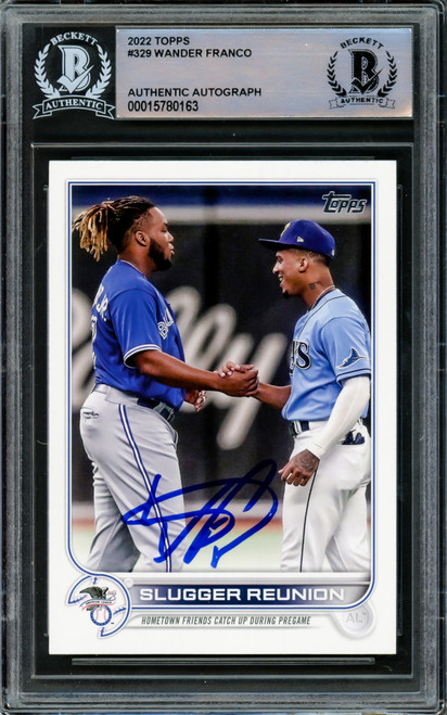 Wander Franco Autographed 2022 Topps Update Rookie Card #US42 Tampa Bay  Rays Beckett BAS #15500199