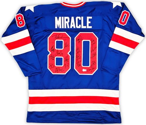 Team USA Hockey Miracle On Ice Autographed White Jersey Do You