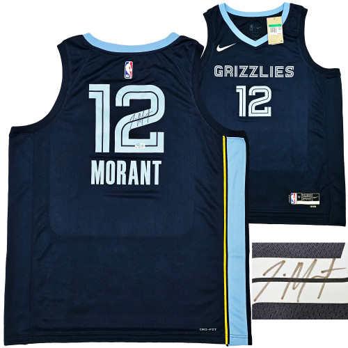Memphis Grizzlies Ja Morant Autographed Black Nike City Edition Swingman  Jersey Size 48 Beckett BAS QR Stock #218585
