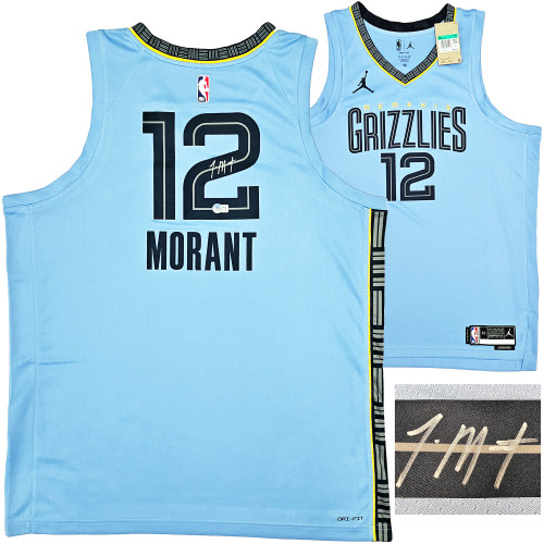 Memphis Grizzlies Ja Morant Autographed Light Blue Jordan Creators In The  Paint Select Jersey Size 52 Beckett BAS QR Stock #218584 - Mill Creek Sports